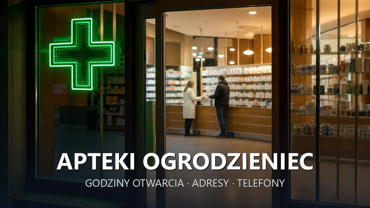 Apteki OGRODZIENIEC, powiat zawierciański - adresy, telefony, godziny otwarcia