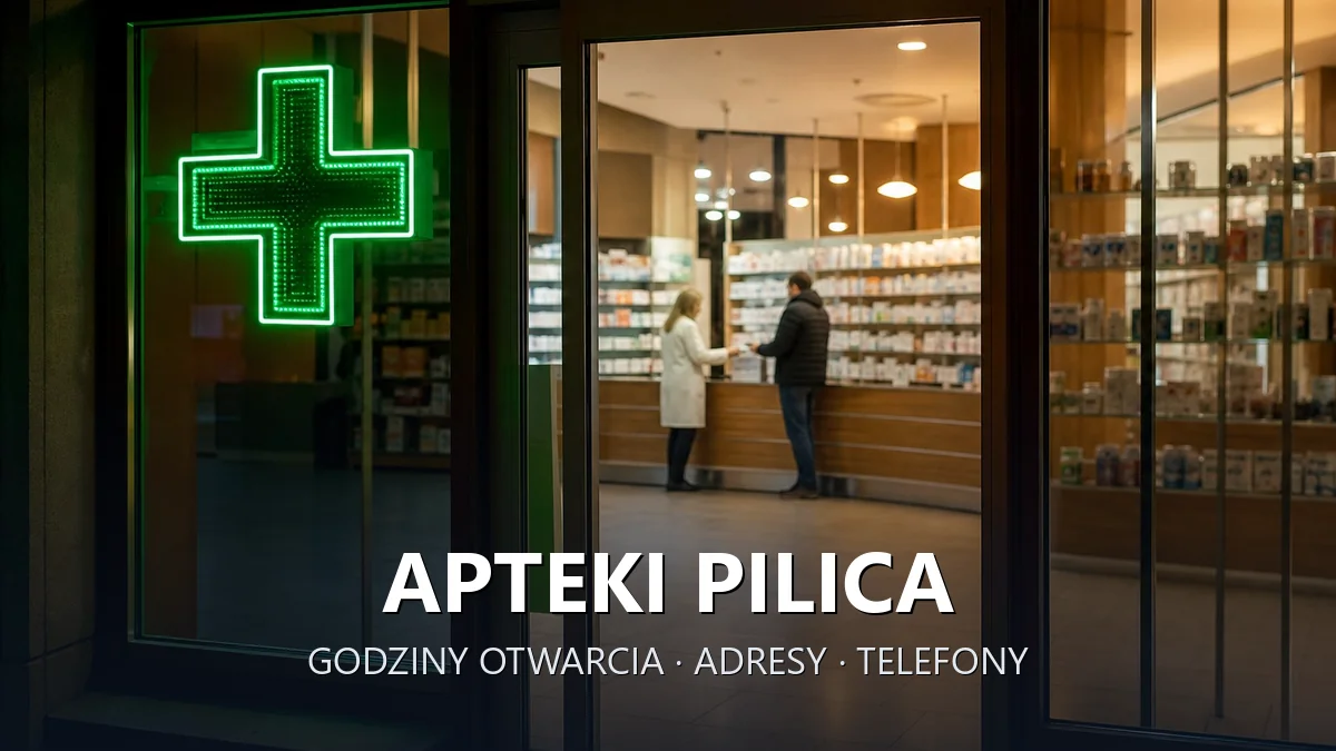 Apteki Pilica, powiat zawierciański - adresy, telefony, godziny otwarcia
